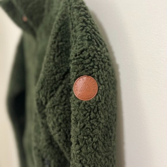 Alpine Design Talia Ridge Sherpa Jacket Green Womens Full Zipper Size X-Small - Picture 5 of 7